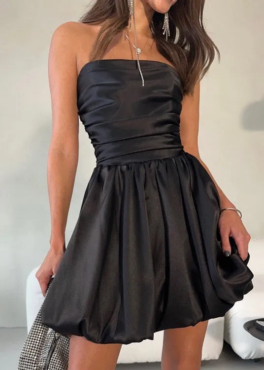 Celeste - Strapless Bubble Mini Dress