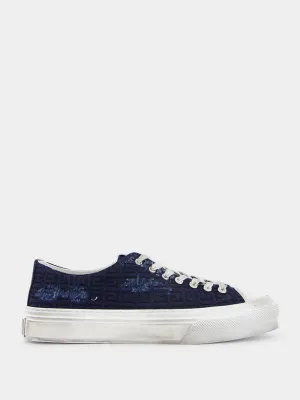 City Logo Jacquard Low-Top Sneakers