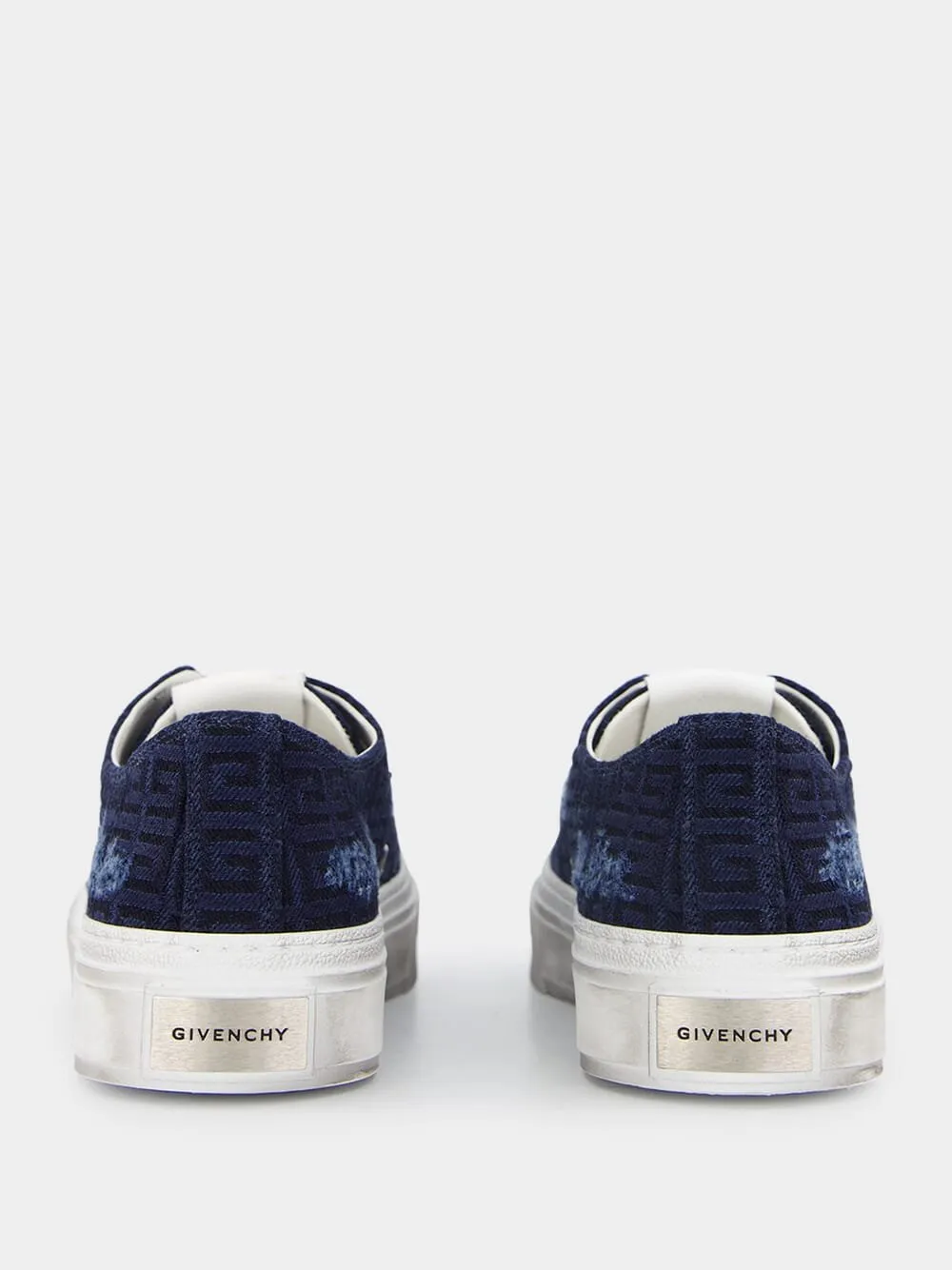 City Logo Jacquard Low-Top Sneakers