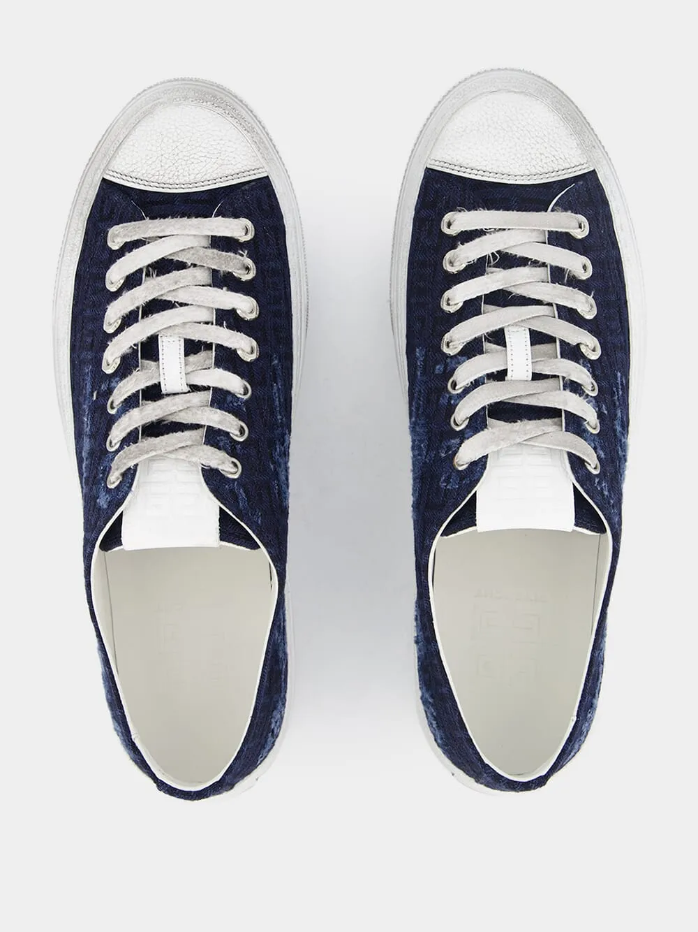 City Logo Jacquard Low-Top Sneakers