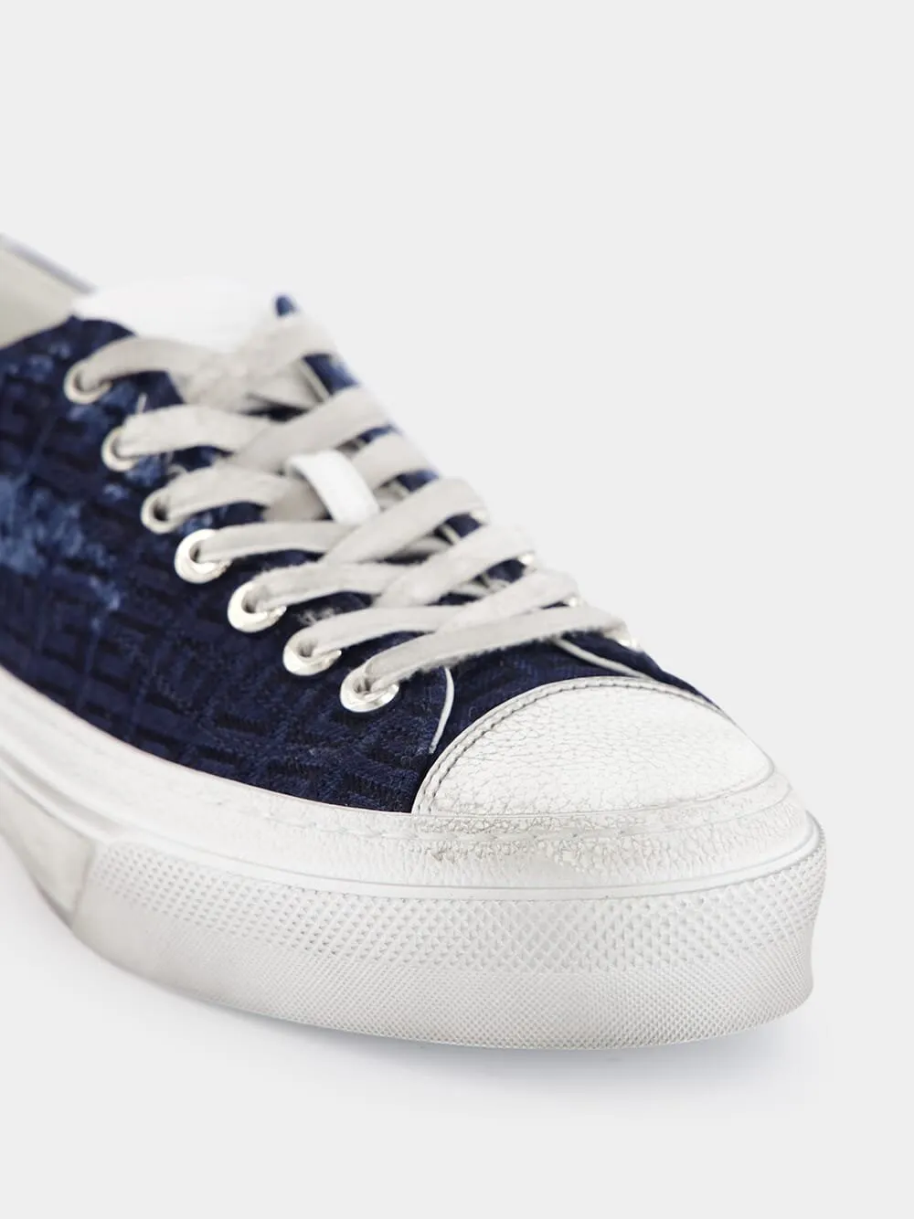 City Logo Jacquard Low-Top Sneakers