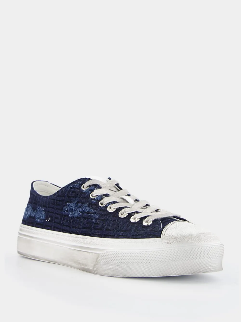 City Logo Jacquard Low-Top Sneakers