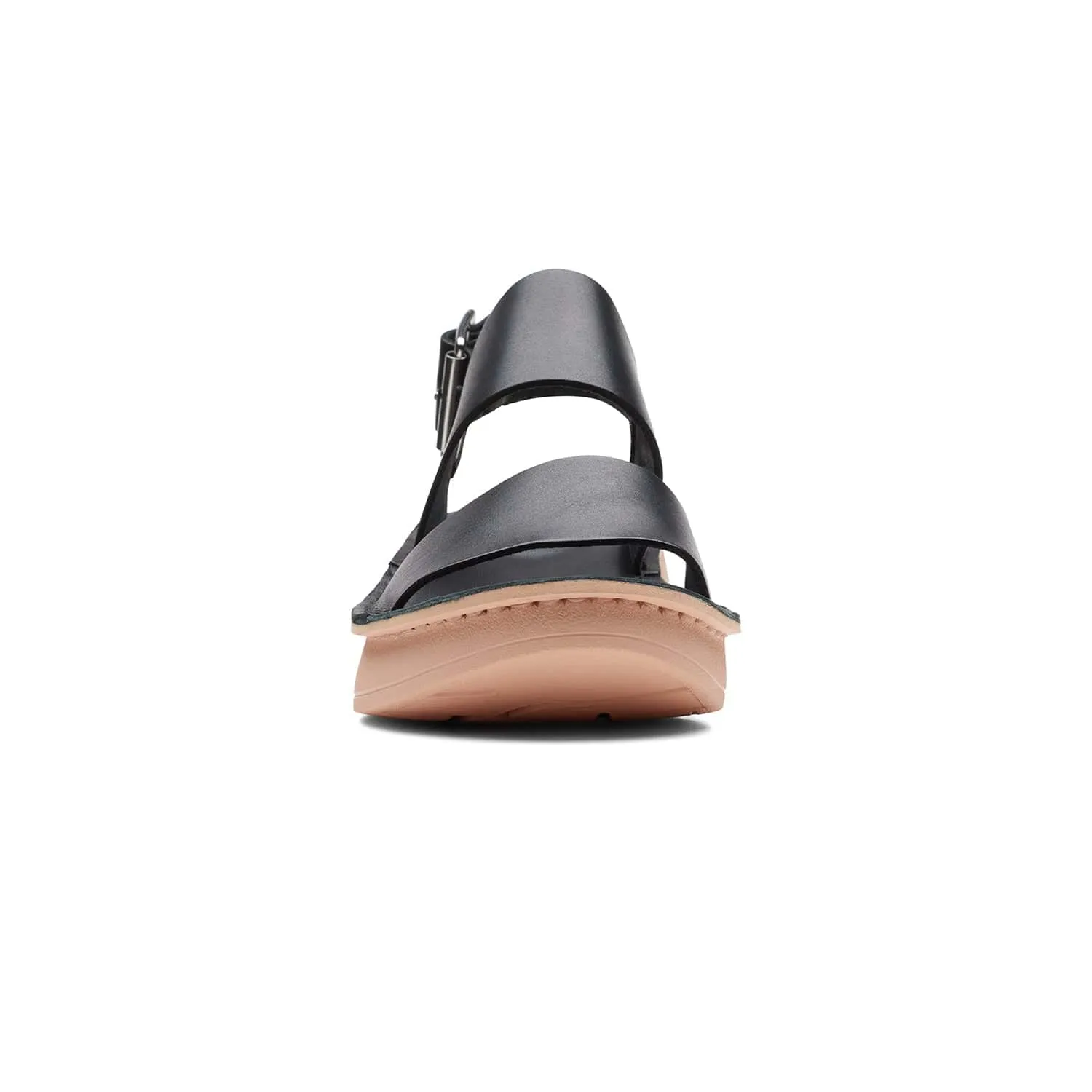 Clarks Velhill Strap - Sandals - Black Leather - 261708224 - D Width (Standard Fit)