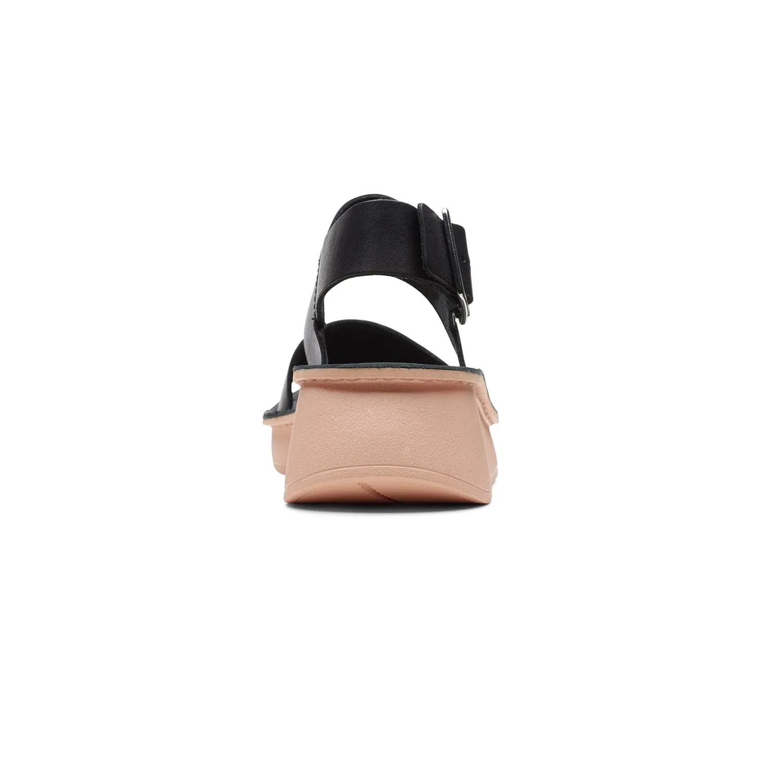Clarks Velhill Strap - Sandals - Black Leather - 261708224 - D Width (Standard Fit)