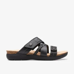 Clarks Women's April Willow Black Leather