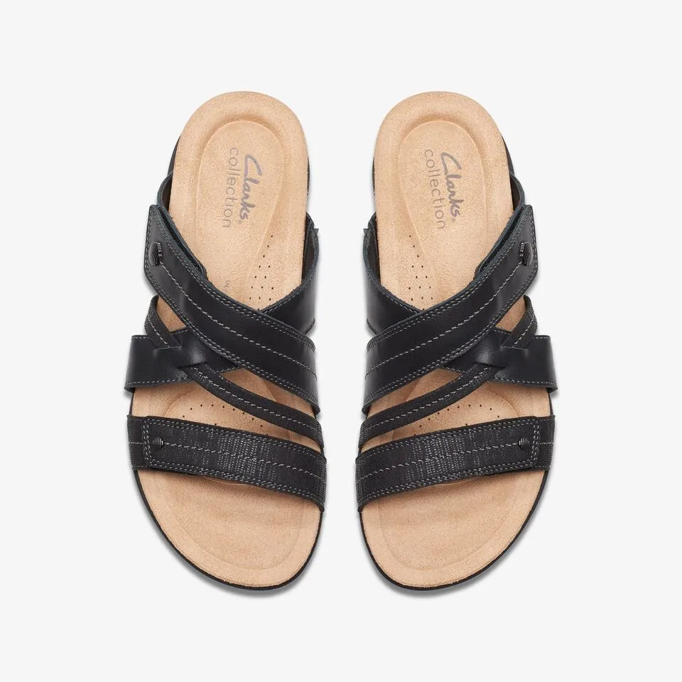 Clarks Women's April Willow Black Leather