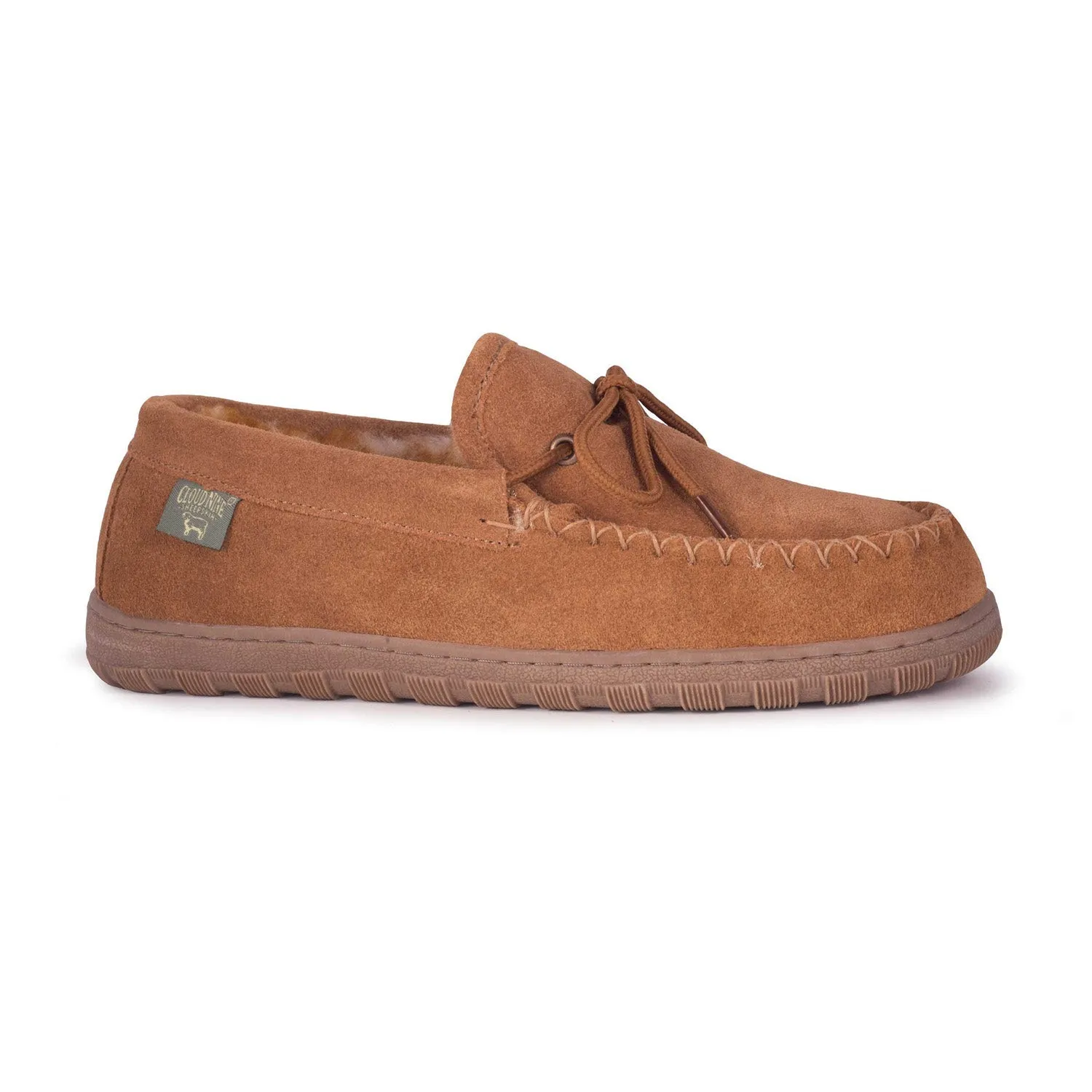 Cloud Nine Sheepskin Mens Moccasin Indoor/Outdoor Slippers