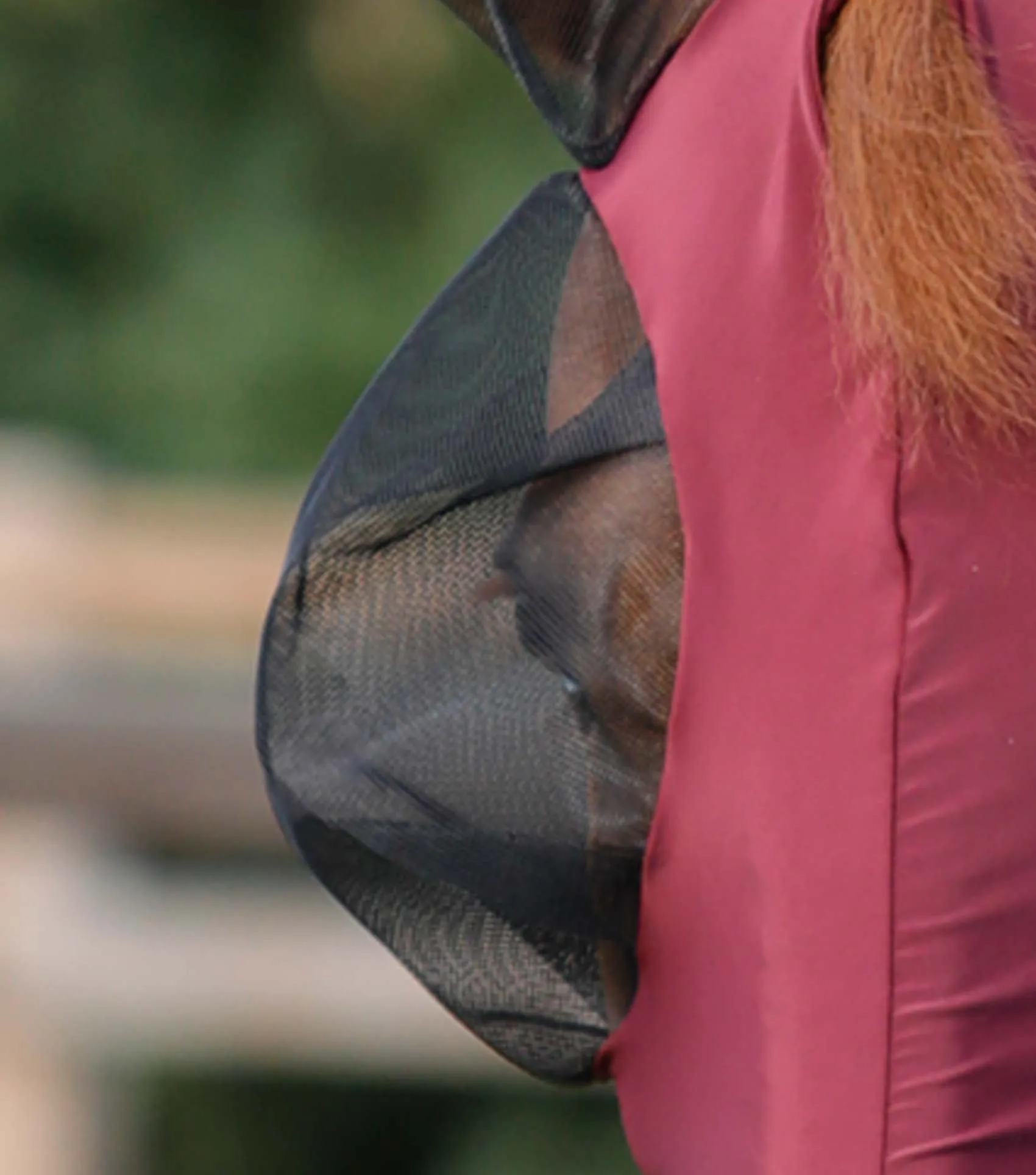 Comfort Tech Lycra Fly Mask Xtra Wine