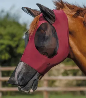 Comfort Tech Lycra Fly Mask Xtra Wine