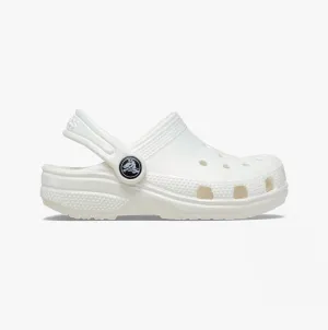Crocs 209197-100 CLASSIC IRIDESCENT GLOG Kids Clogs White
