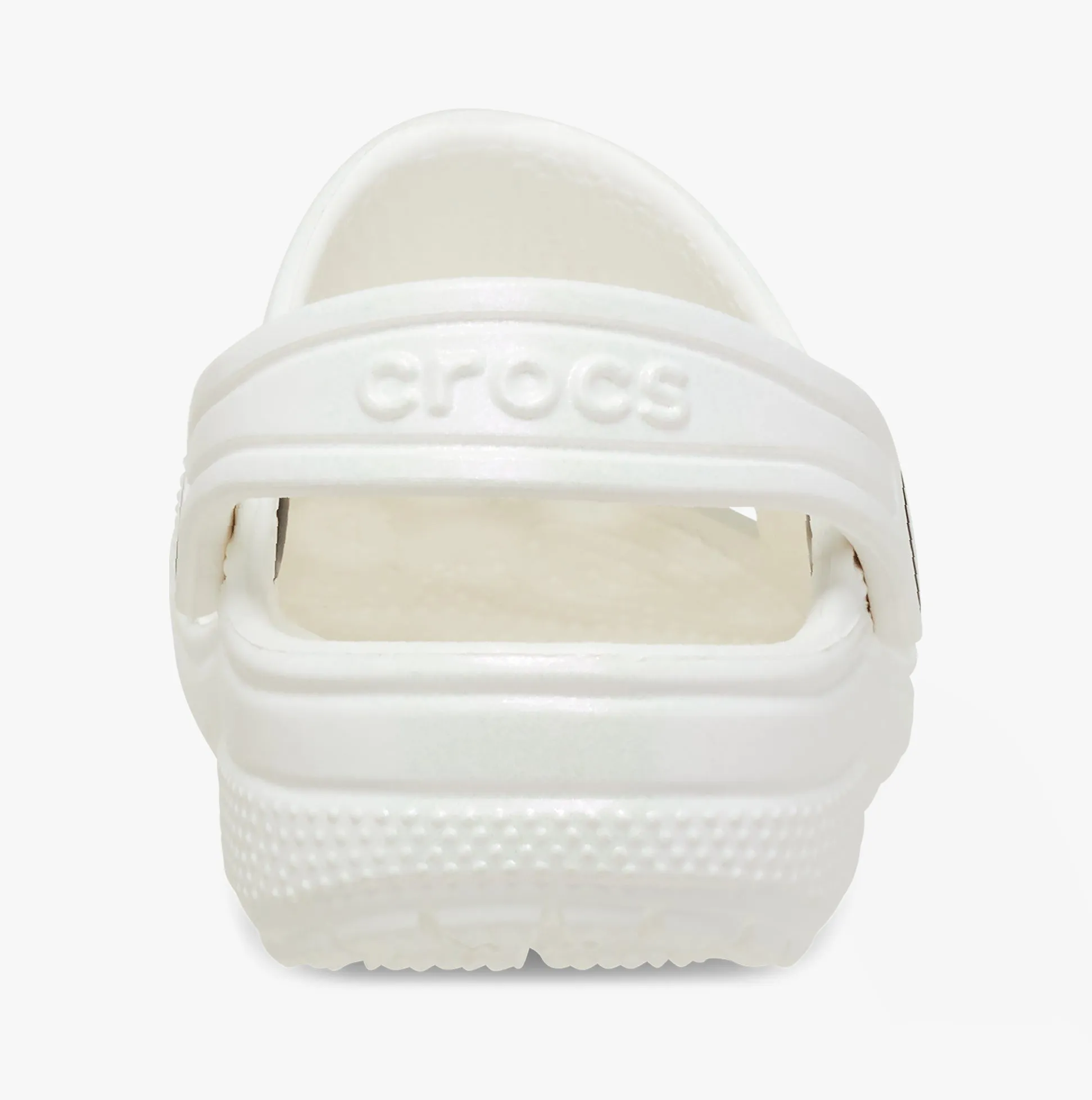 Crocs 209197-100 CLASSIC IRIDESCENT GLOG Kids Clogs White