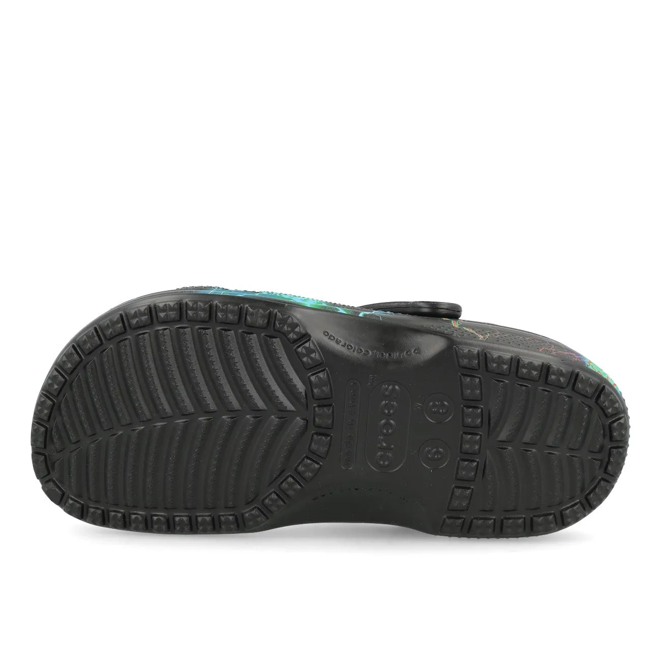 Crocs Classic Out of this World II Clog Black Lightning Bolts