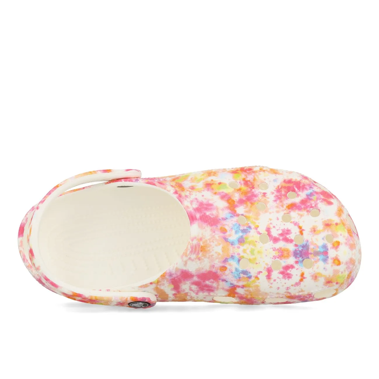 Crocs Classic Tie Dye Graphic Clog Orange Zing Multi