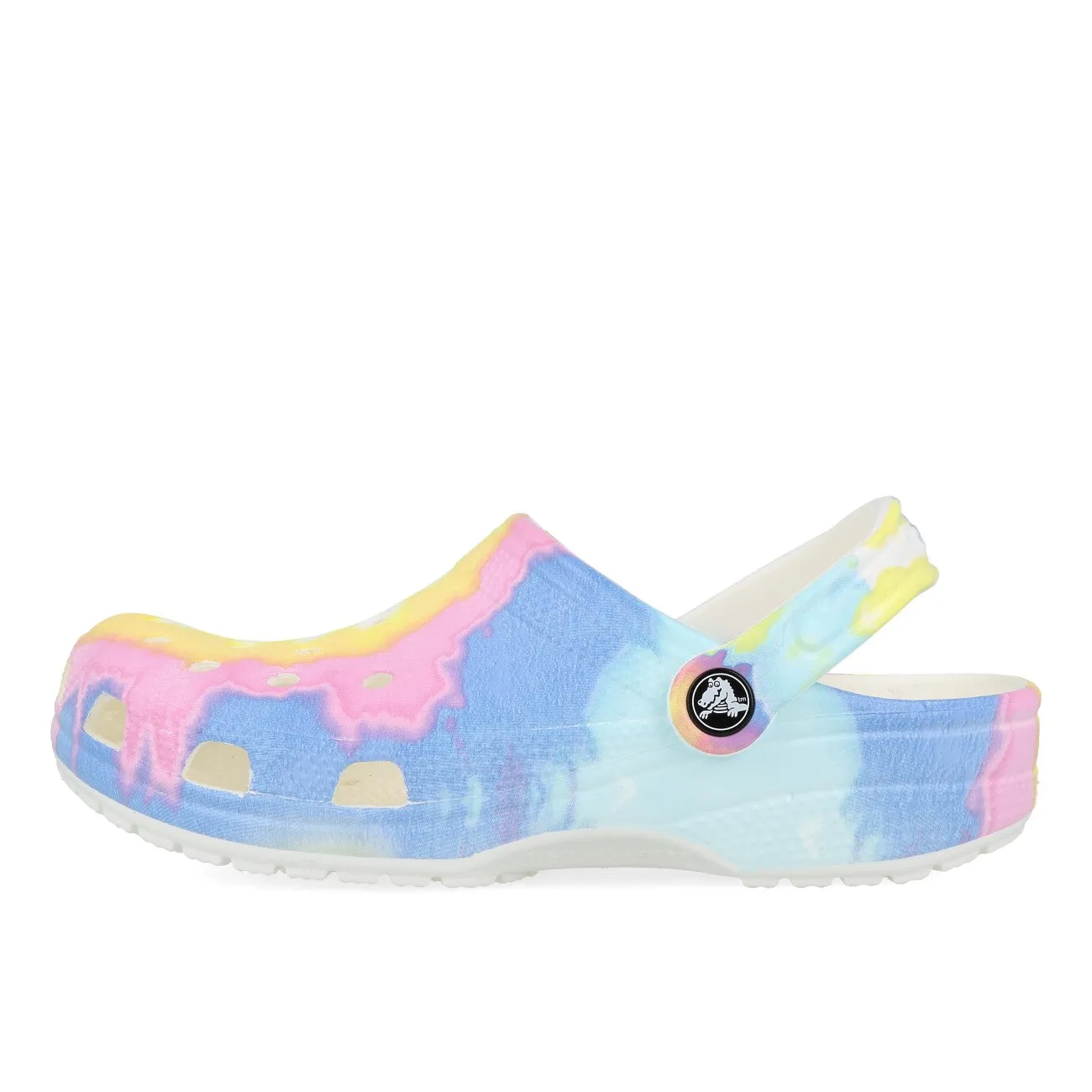 Crocs Classic Tie Dye Graphic Clog White Multi