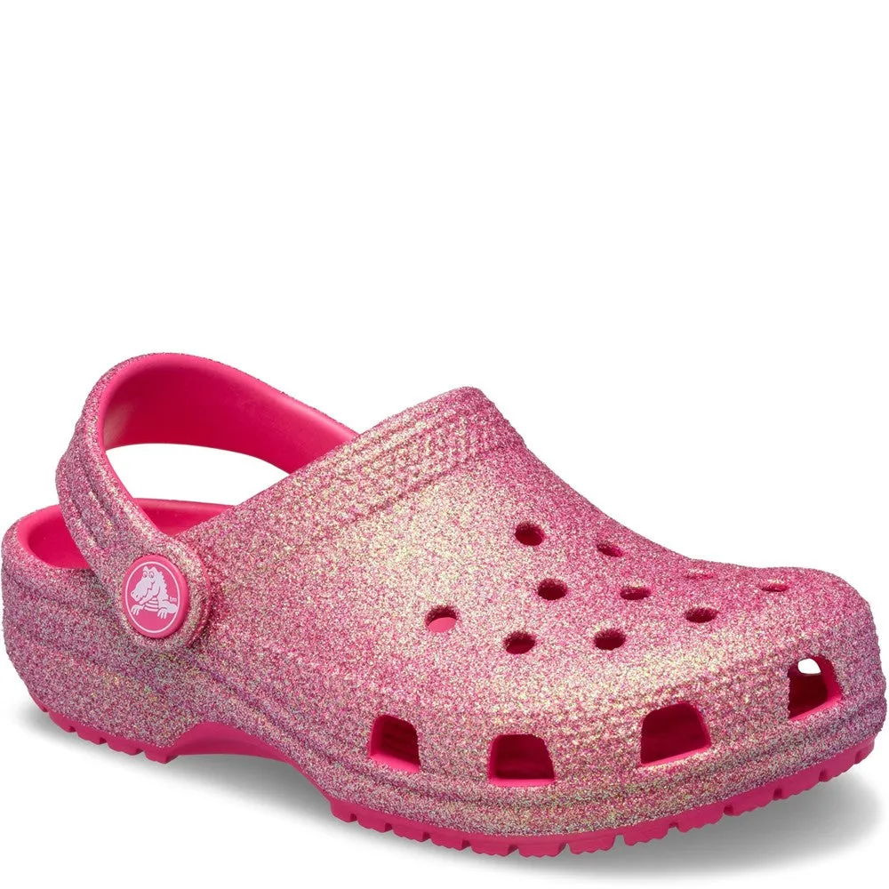 Crocs Kids Classic Glitter Clog