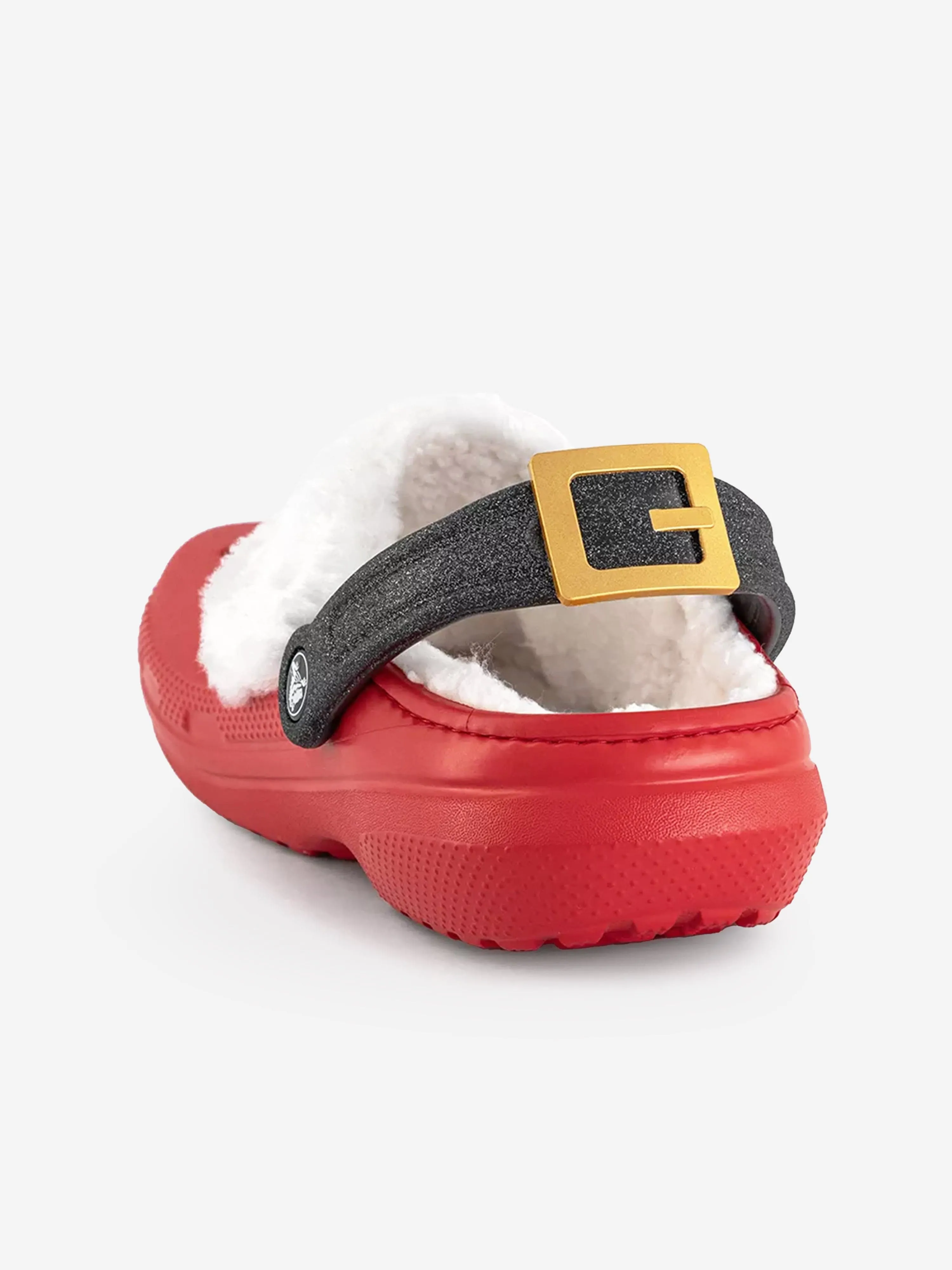 Crocs Kids Classic Lined Santa Clog in Red