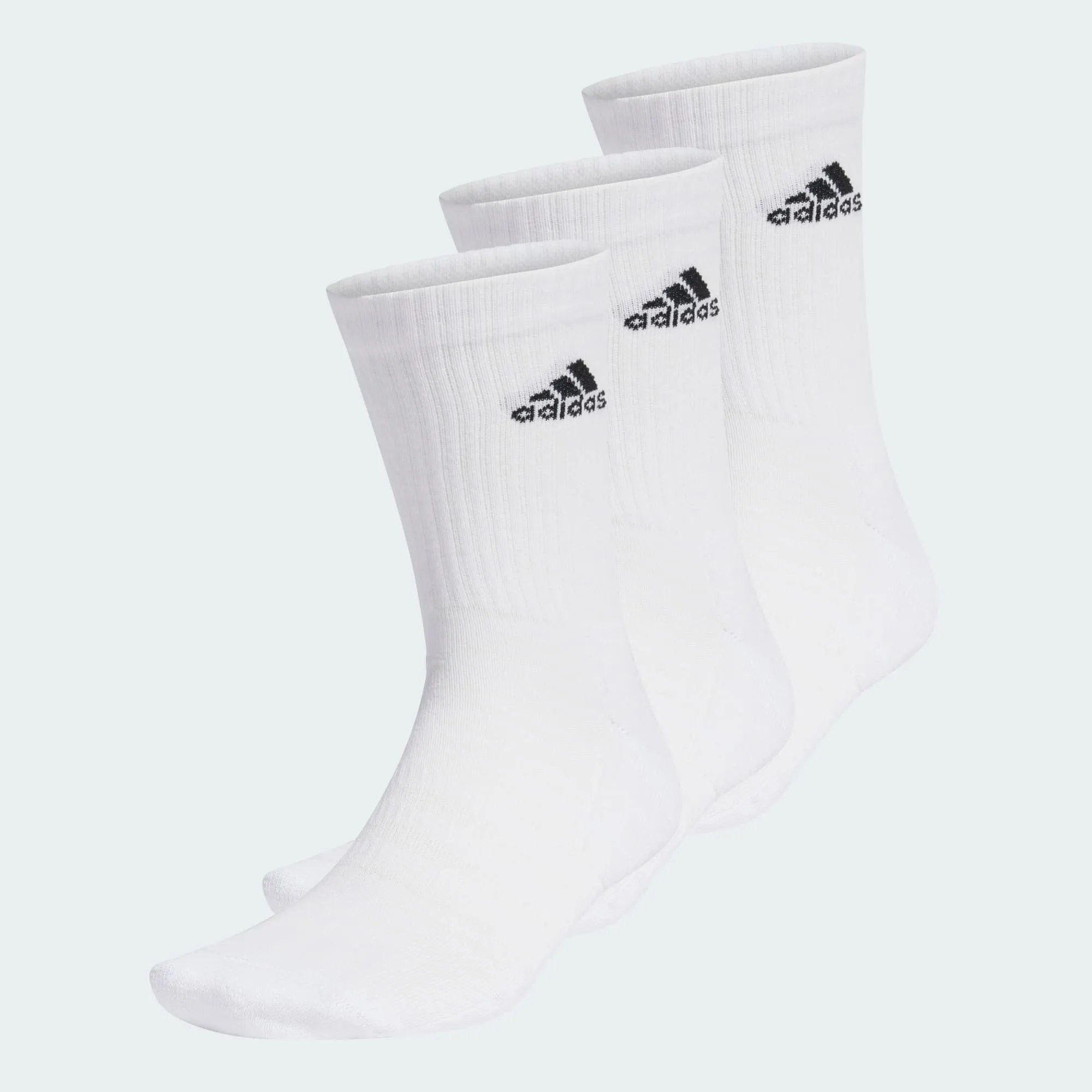 CUSHIONED CREW SOCKS 3 PAIRS