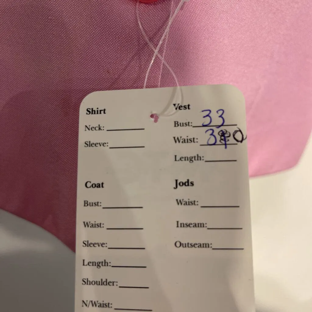 Custom Pink Vest