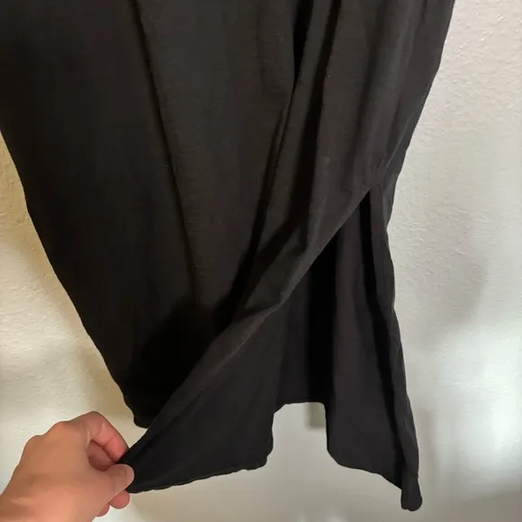 Daily Practice by Anthropologie Side-Slit Maxi Dress Black