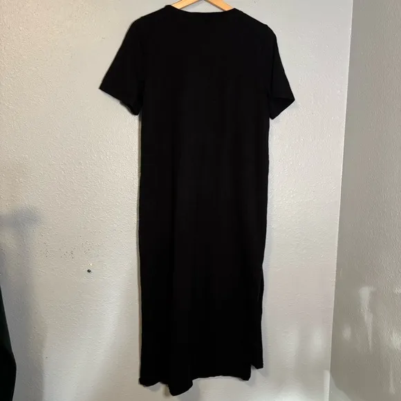 Daily Practice by Anthropologie Side-Slit Maxi Dress Black
