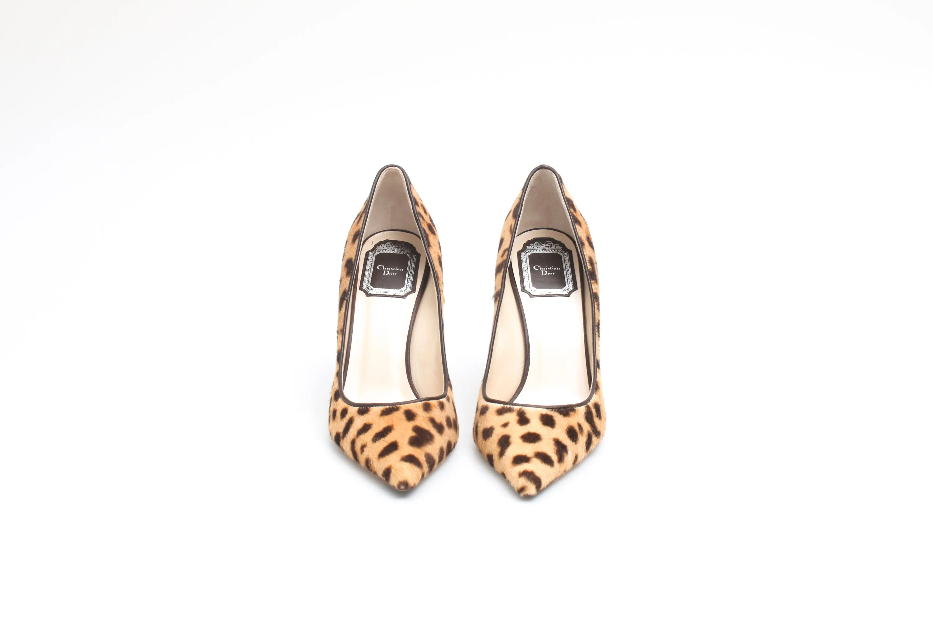 Dior Leopard Pony Heels