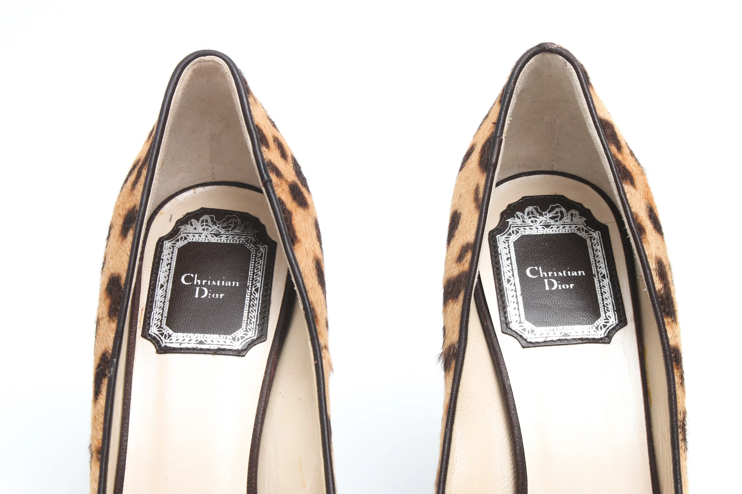 Dior Leopard Pony Heels