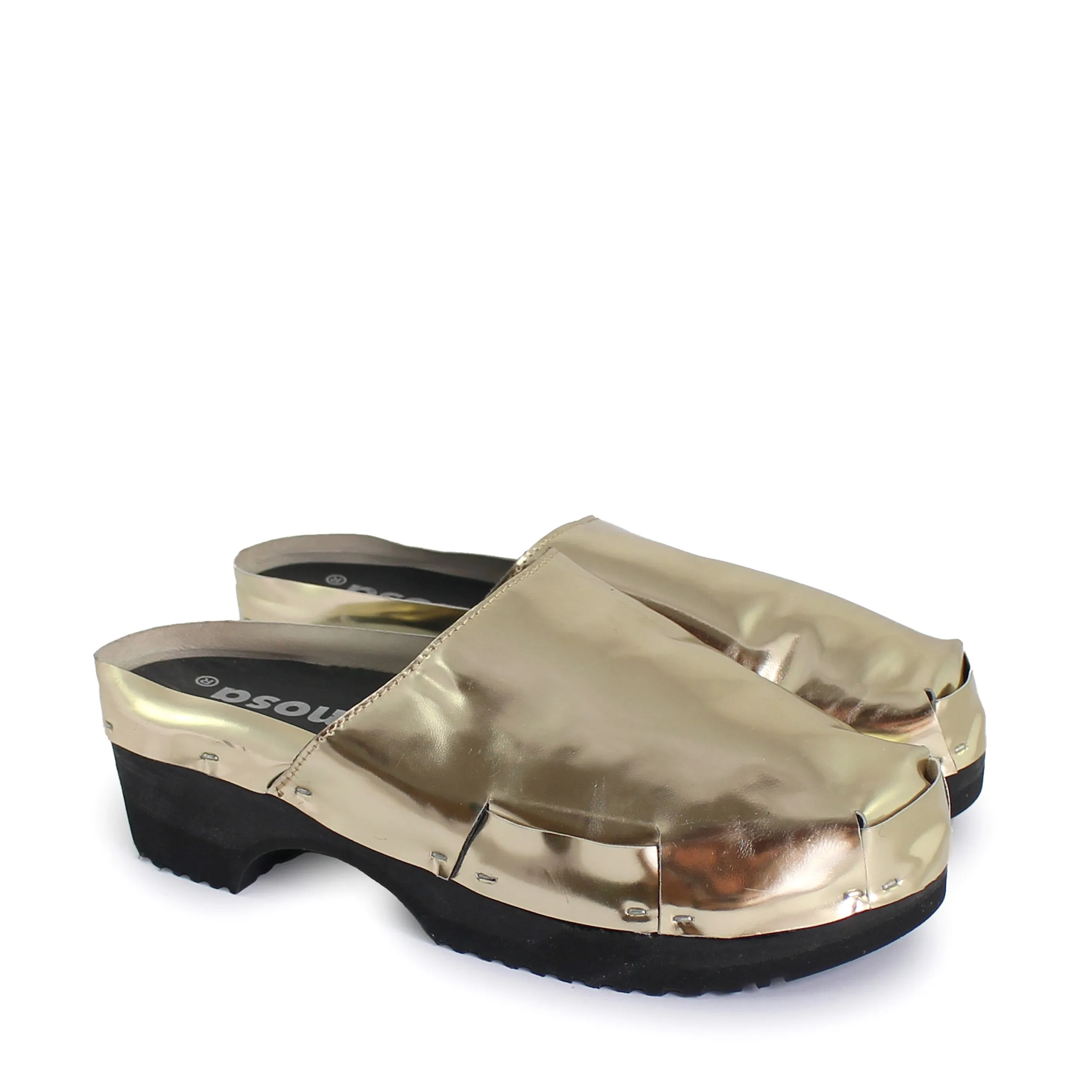 DONAU CLOG METALLIC Dark Sole   Specchio