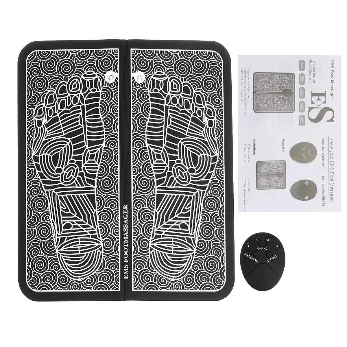Electric powered Foot Massage Mat