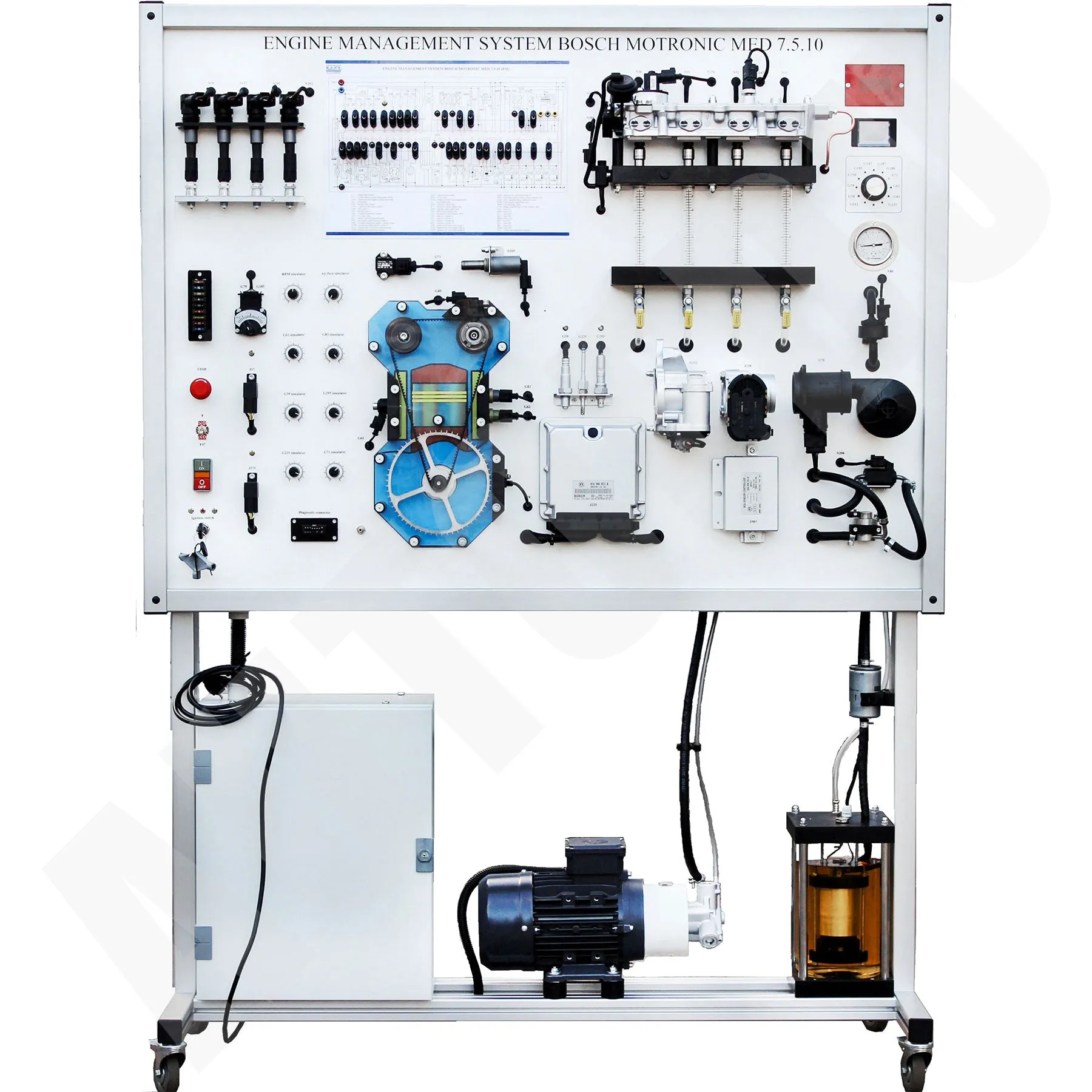 Engine Control System BOSCH MOTRONIC MED 7.5.10 (FSI) Educational Trainer MSFSI01 AutoEDU