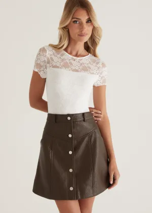 Essie Bodysuit - White Lace