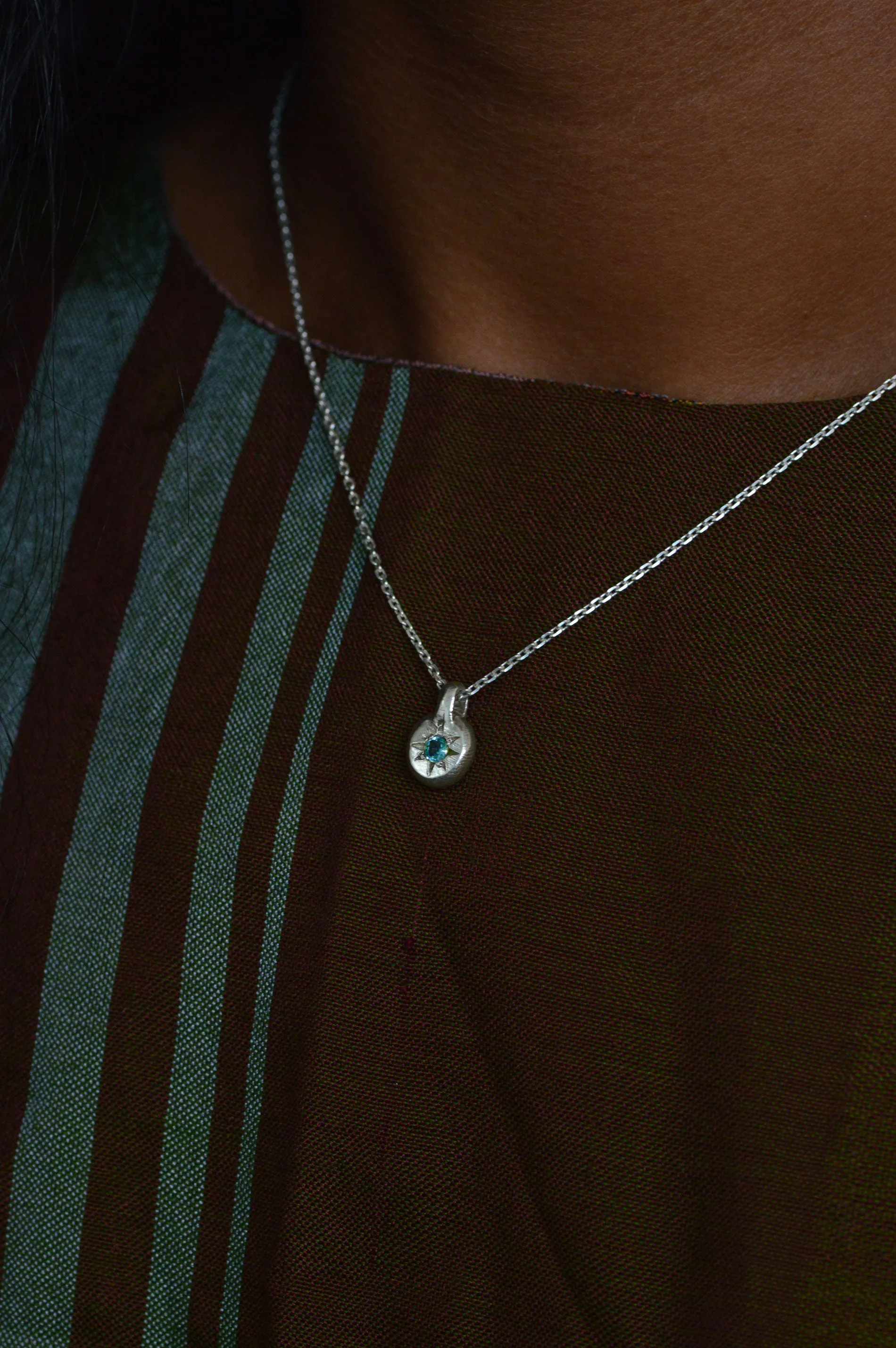 Fay Blue Topaz Pendant Silver