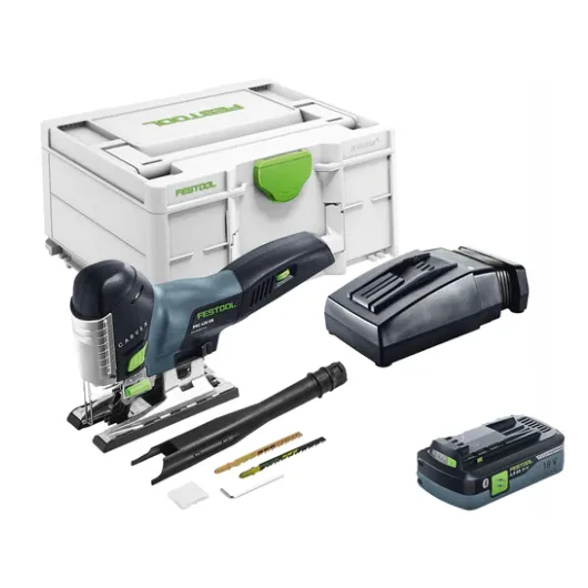 Festool 576527 Cordless Carvex Barrel Grip Jigsaw PSC 420-EB-Plus