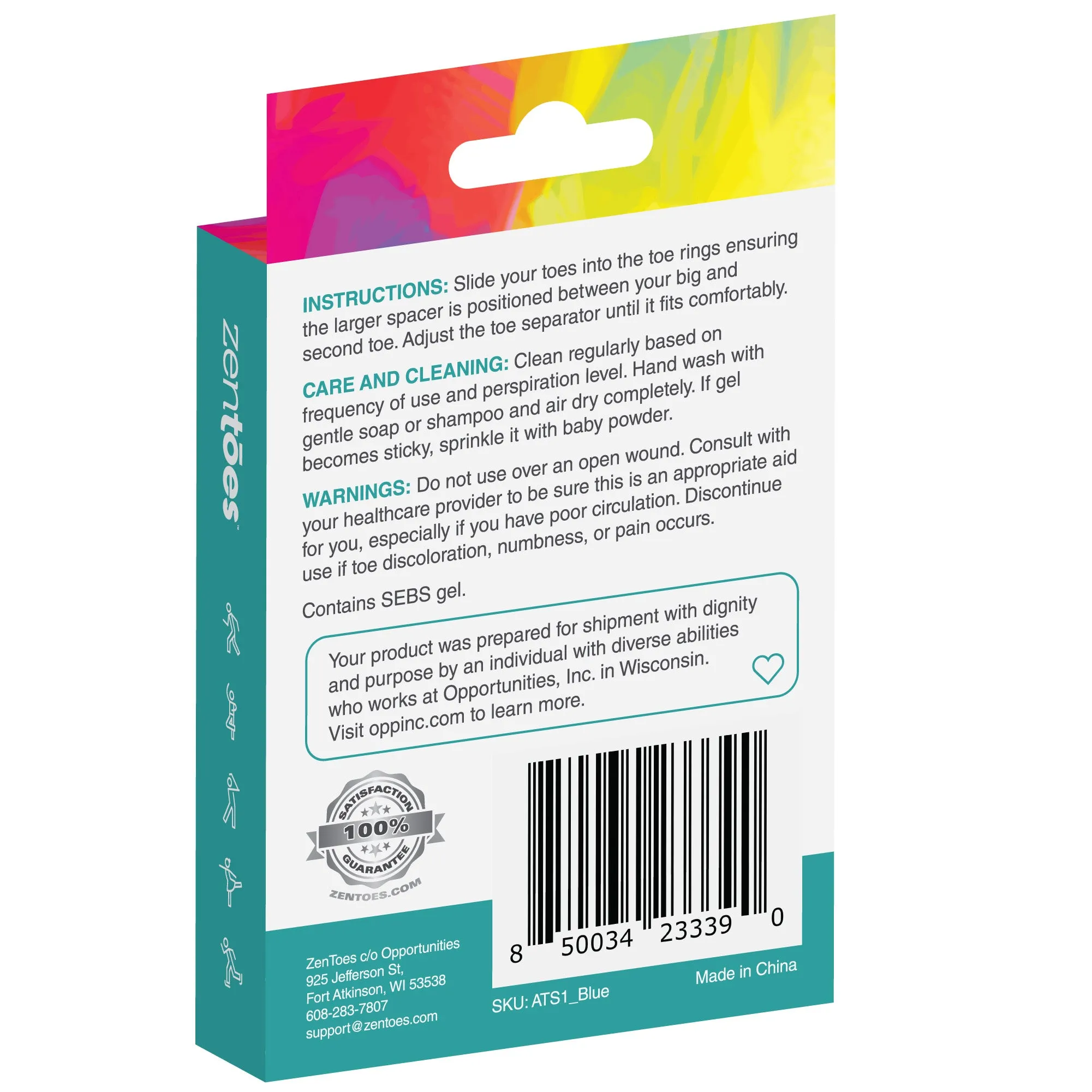 Five Loop Toe Spacer for Toe Realignment
