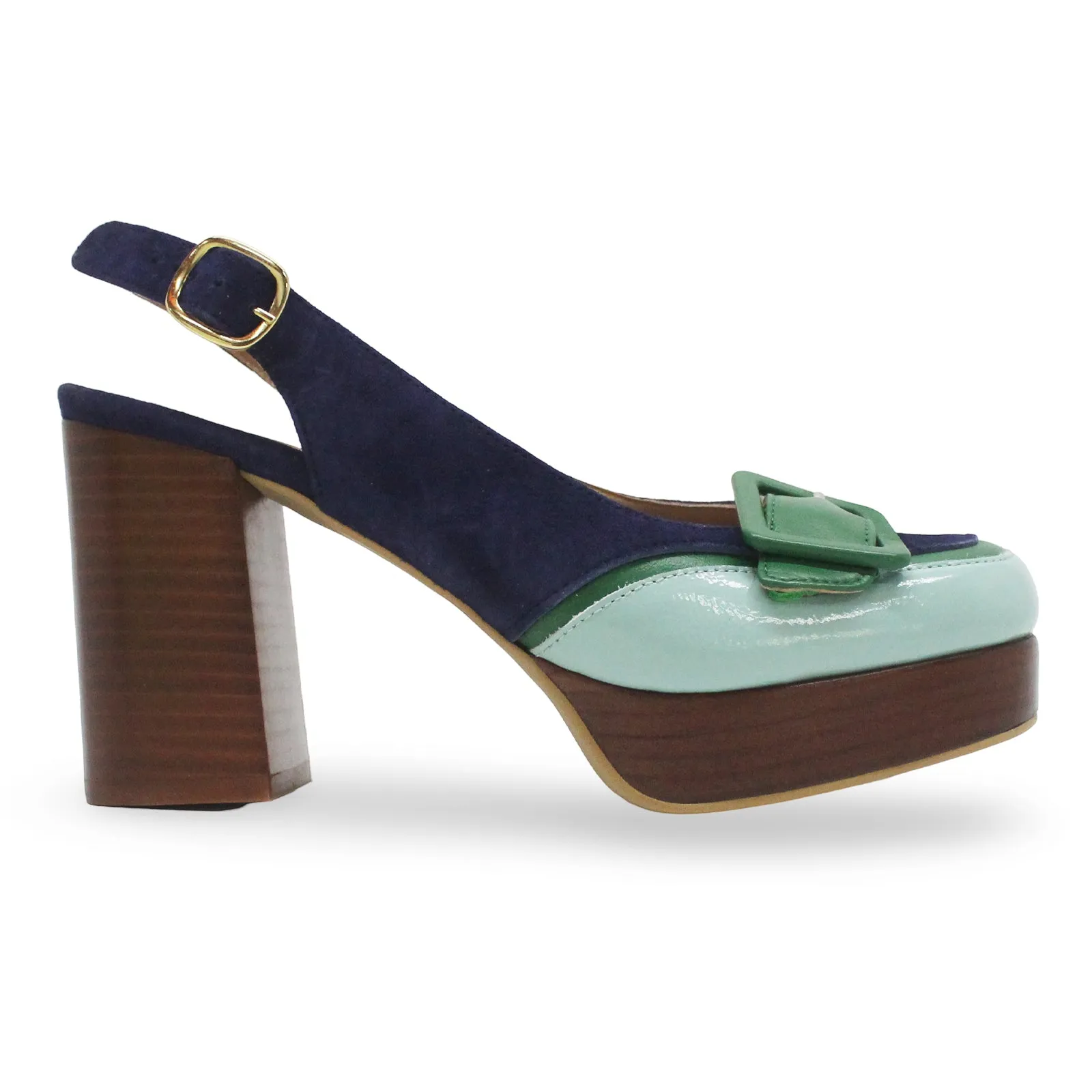 Fly London EVAH243FLY Nappalak Leather Women's Heels Sandals