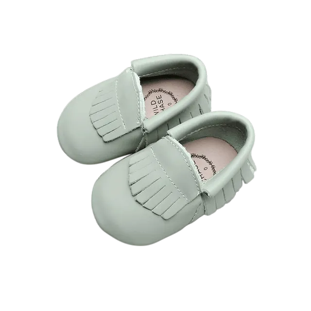 Frill Moccasins -  Sage
