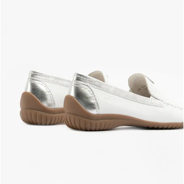 Gabor CALIFORNIA Womens Leather Moccasins White
