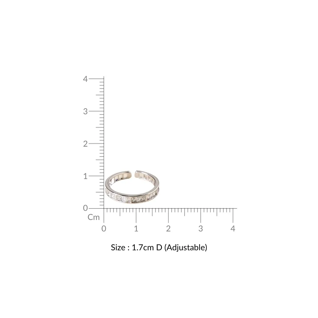 Gilded Glow Silver Luxe Ring