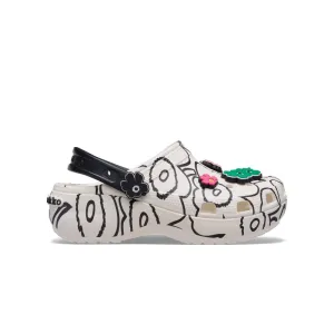 Giày Clog Nữ Crocs Classic Platform Marimekko
