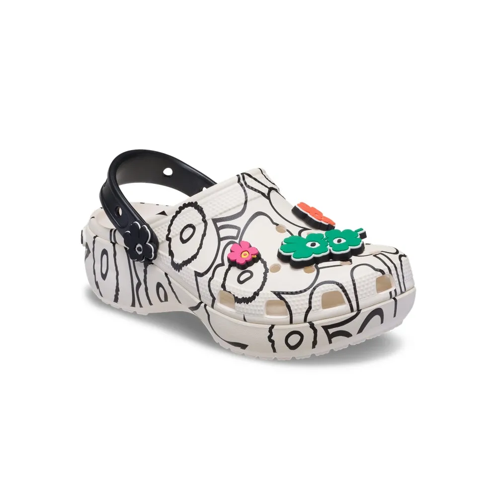 Giày Clog Nữ Crocs Classic Platform Marimekko