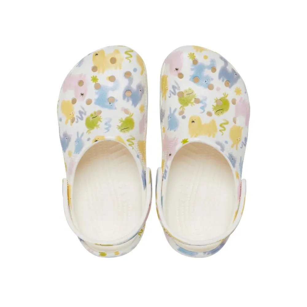 Giày Clog Trẻ Em Crocs Classic Pastel Pets - Chalk