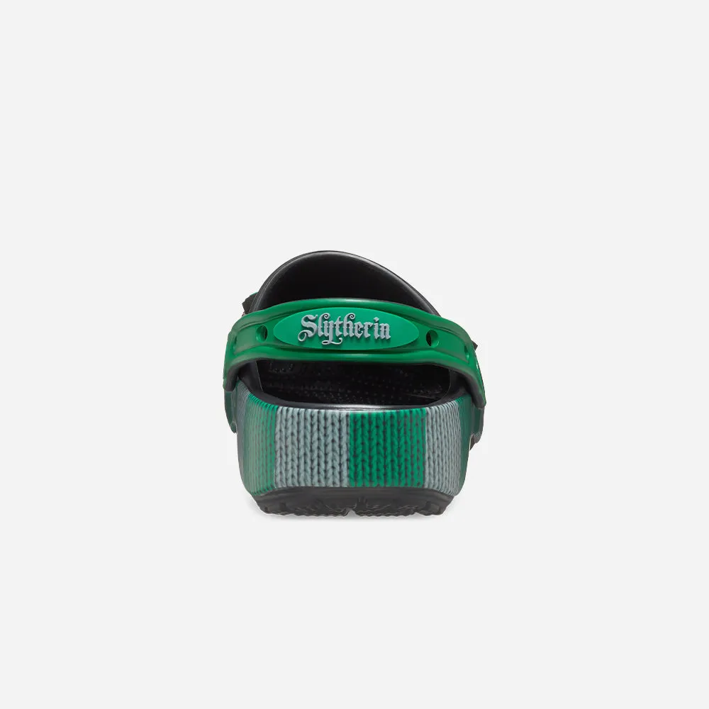 Giày Clog Unisex Crocs Classic Slytherin - Đen