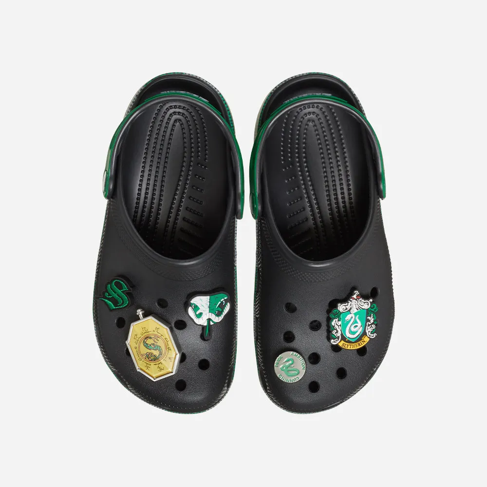 Giày Clog Unisex Crocs Classic Slytherin - Đen