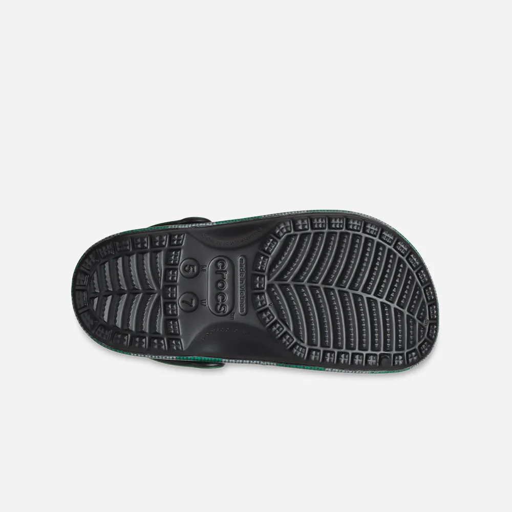 Giày Clog Unisex Crocs Classic Slytherin - Đen