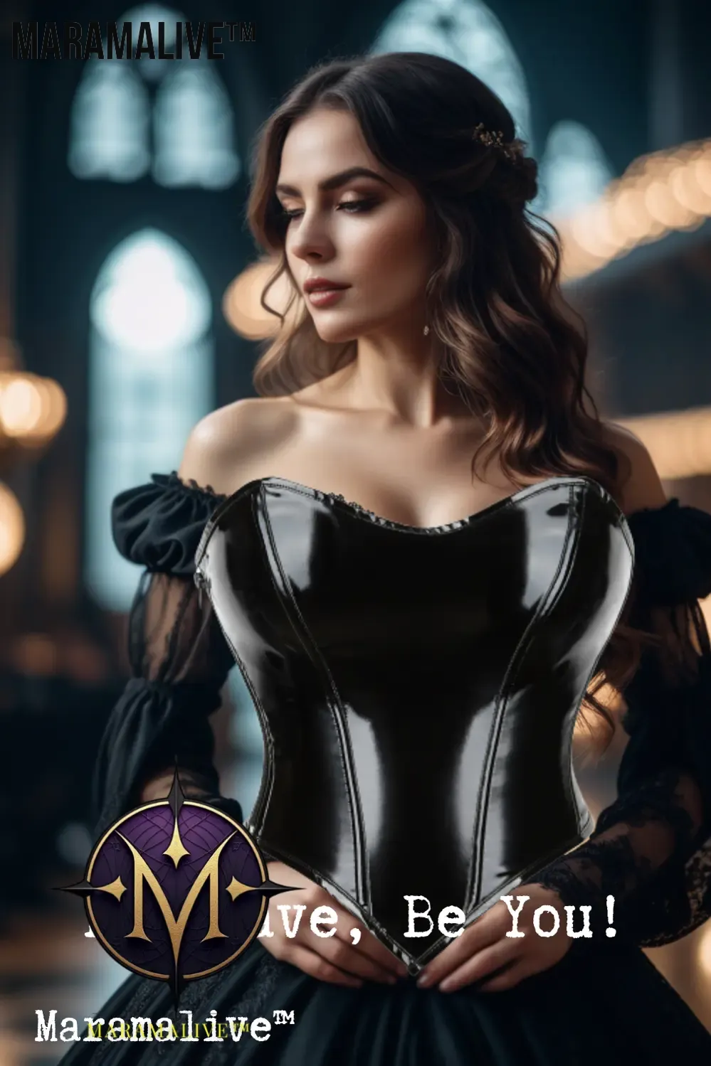 Gothic Zippered Leatherette Corset Shapes Your Body,