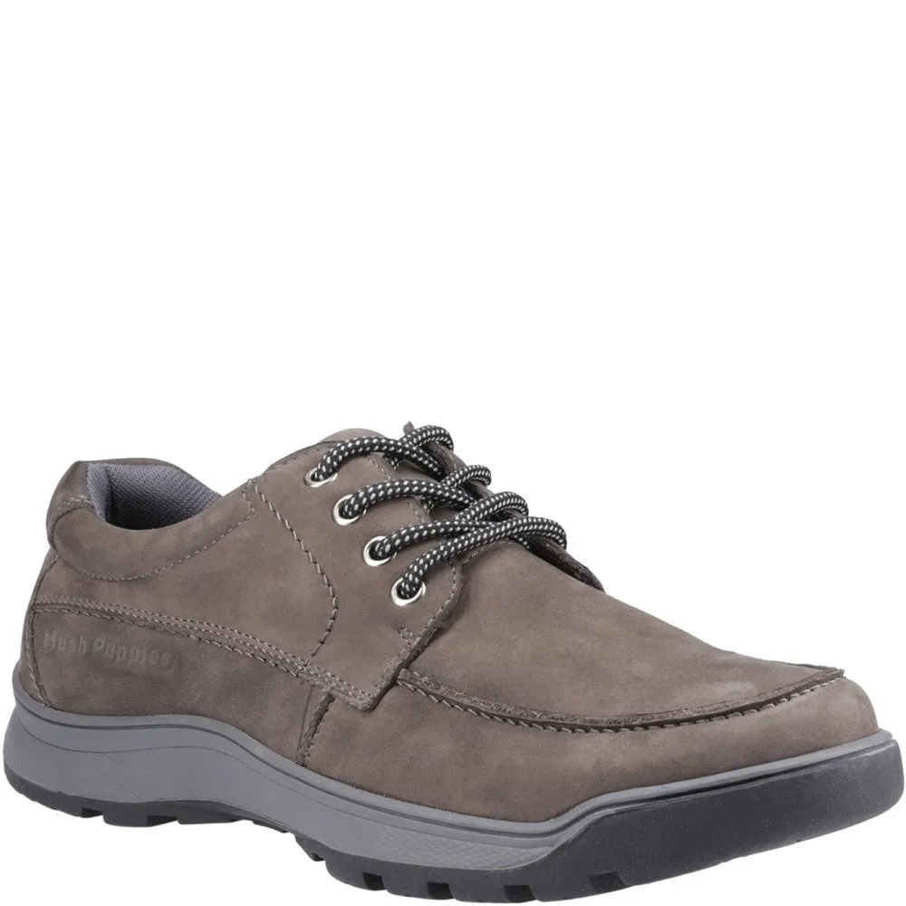 Grey Nubuck Tucker Lace-Up Shoes