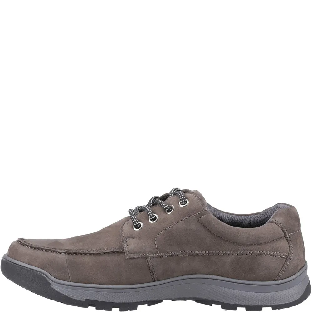 Grey Nubuck Tucker Lace-Up Shoes