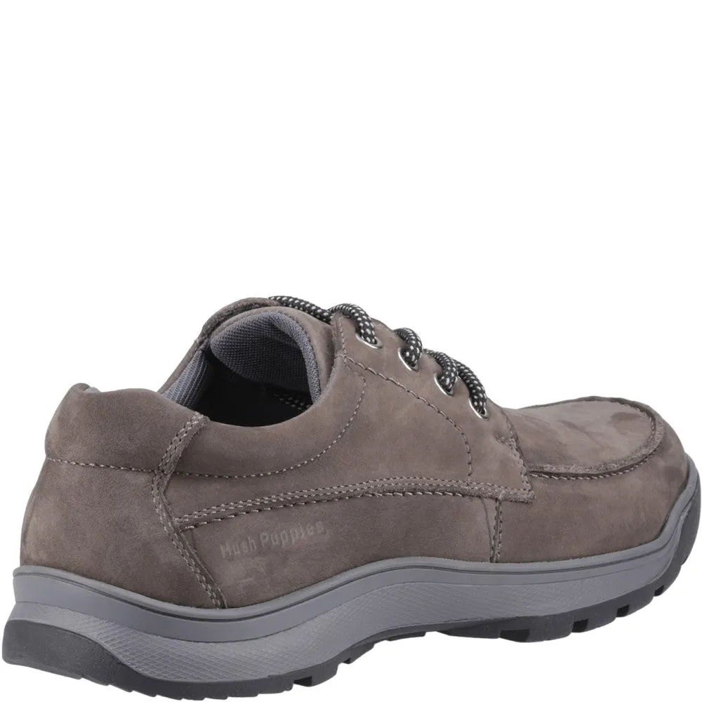 Grey Nubuck Tucker Lace-Up Shoes
