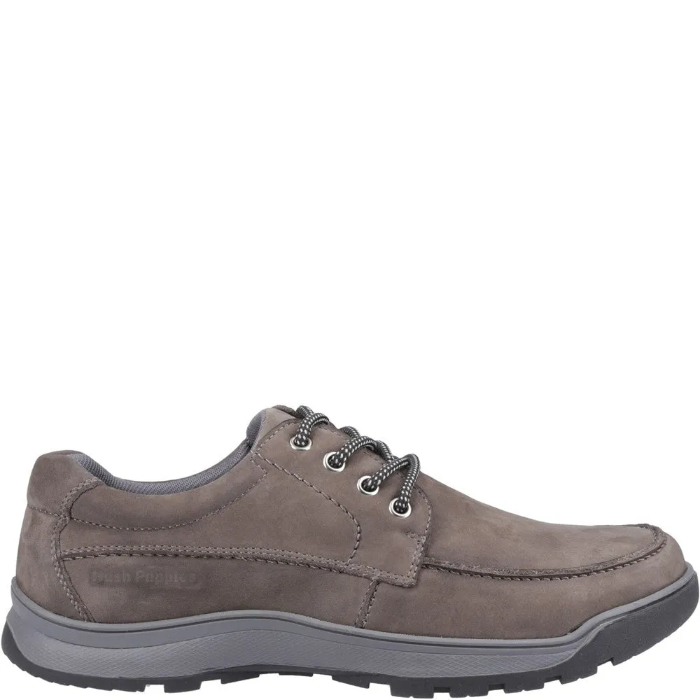 Grey Nubuck Tucker Lace-Up Shoes