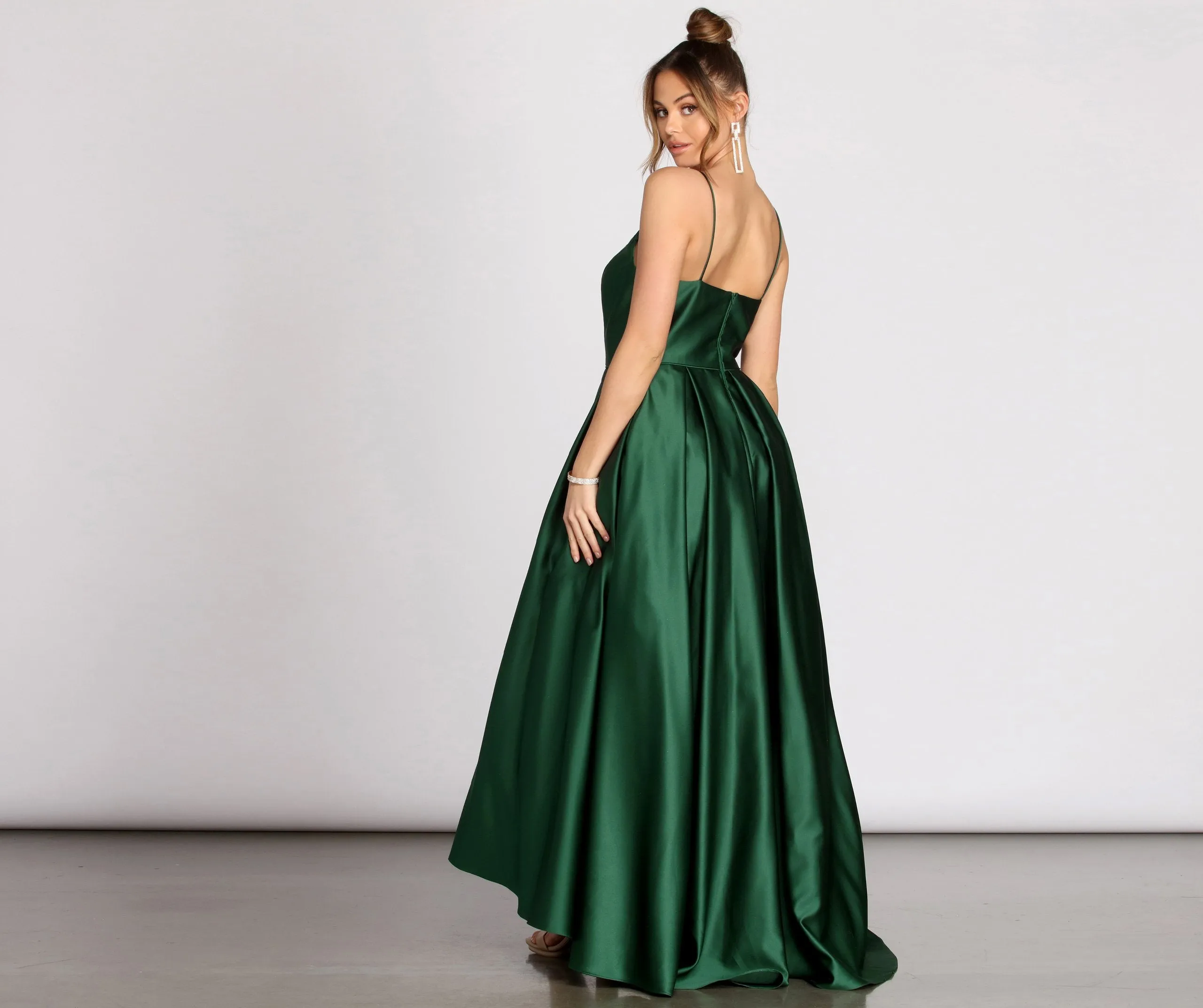 Harper Formal Satin Ball Gown