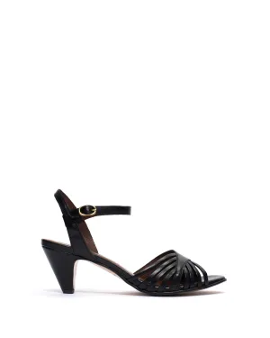 Hermine Shiny lamb Black
